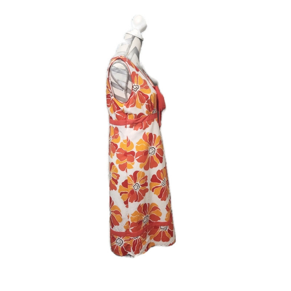 Cato Size 14 White Fit and Flair Sundress with Floral Pattern - Picture 2 of 16
